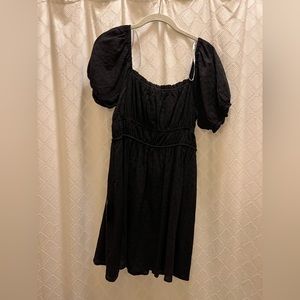 Lulus black ruched dress